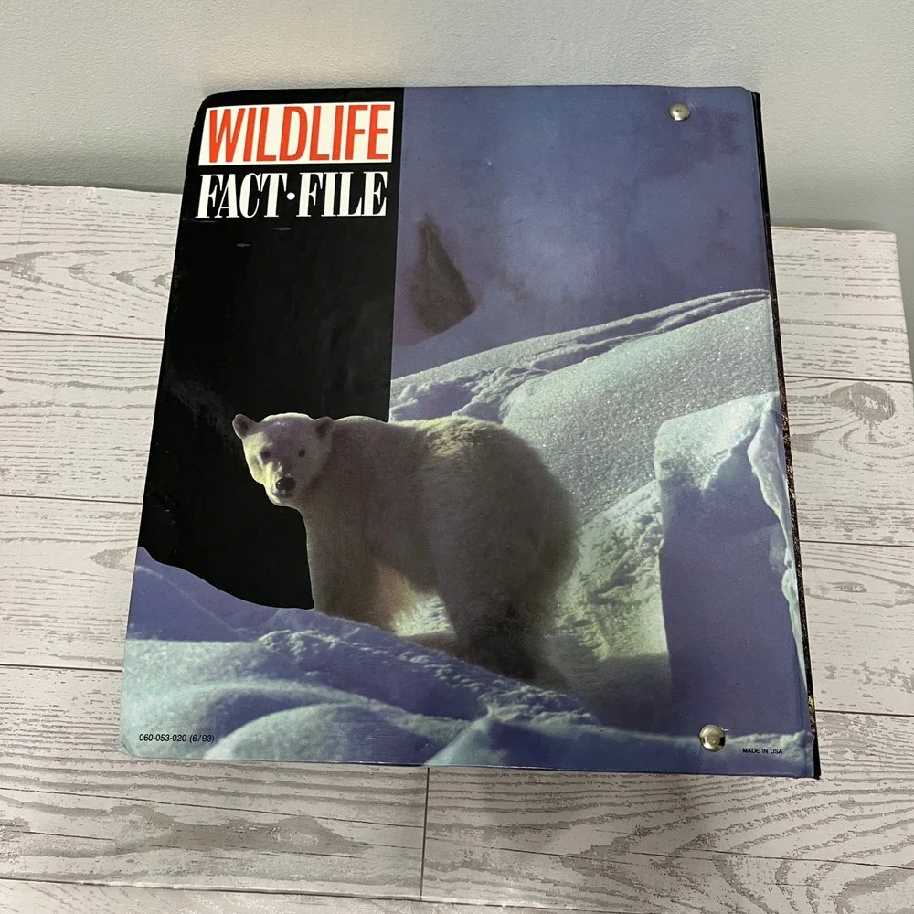 Wildlife Fact-File Binder Cards Group 7 Extinct Animals INCOMPLETE  Home School
